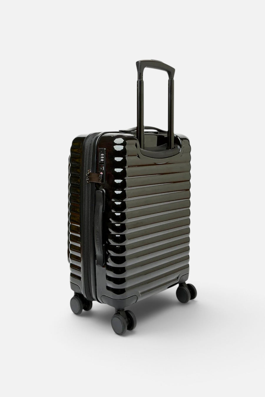 Think Royln Accomplice Suitcase in Black – three-quarter view