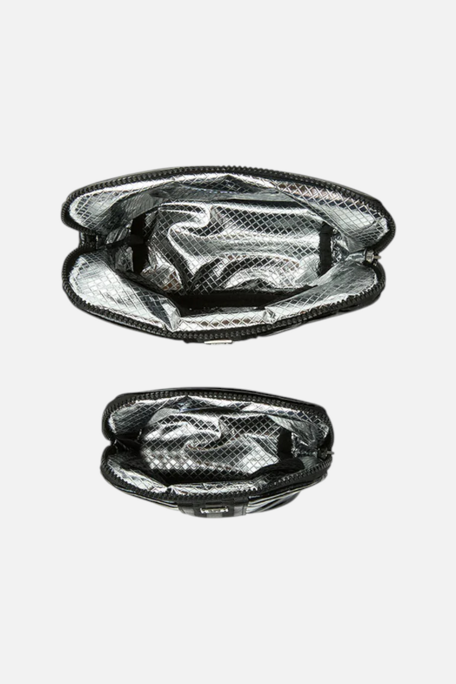 Think Royln Double Stash Bag in Black Patent – back view