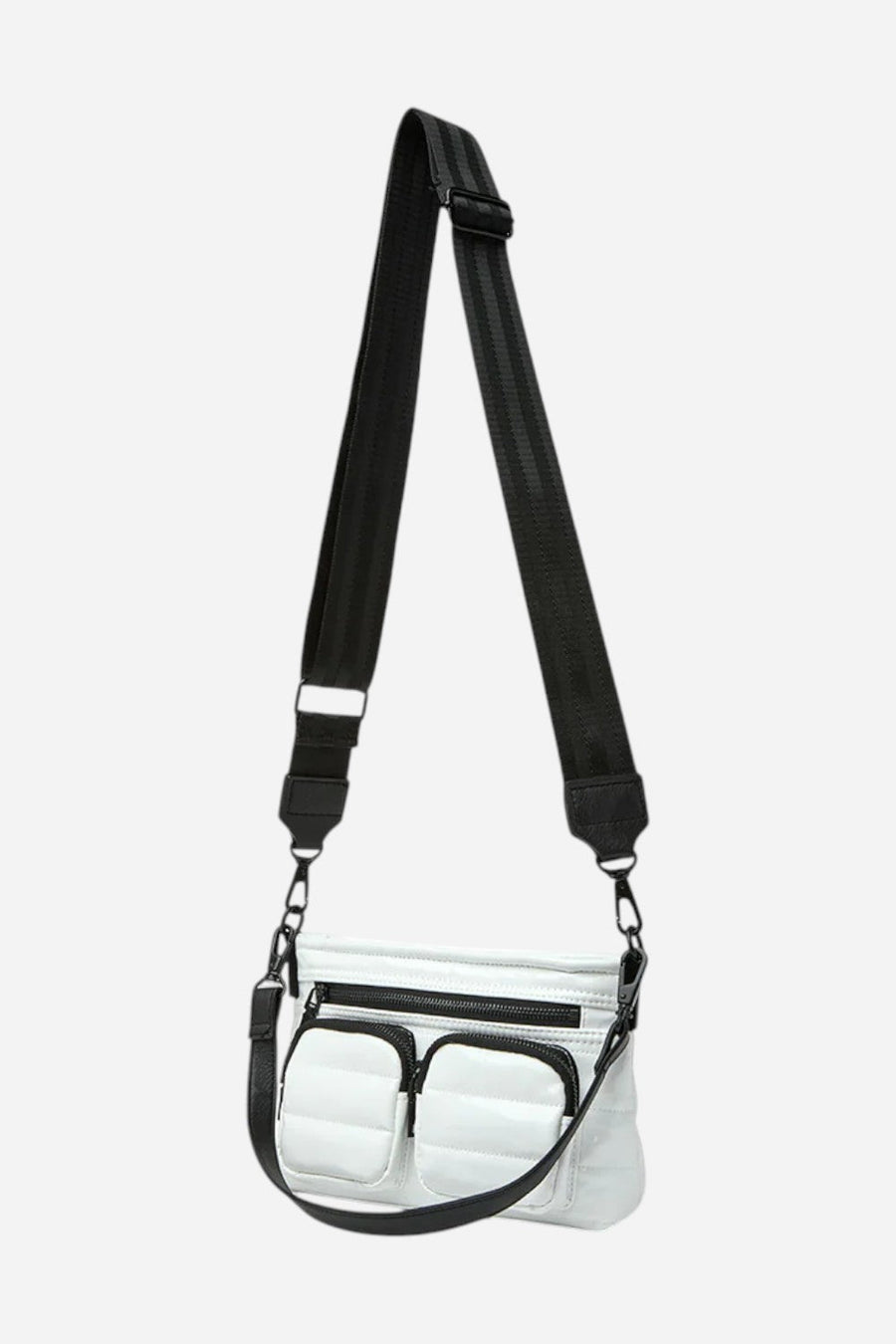 Think Royln Double Trouble in White Patent – alternate