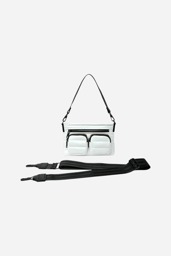 Think Royln Double Trouble in White Patent