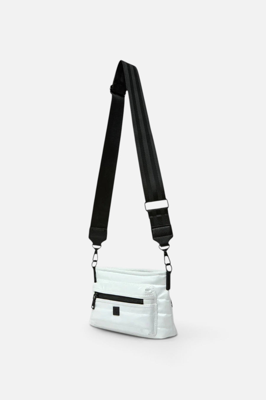 Think Royln Double Trouble in White Patent – side view
