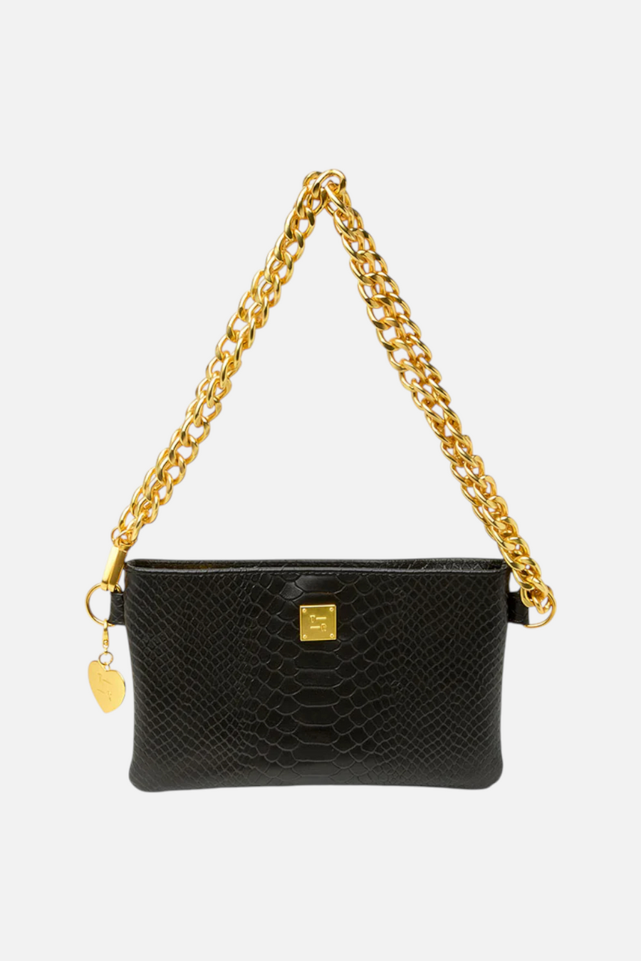 Think Royln Fame in Black Python Leather – back view