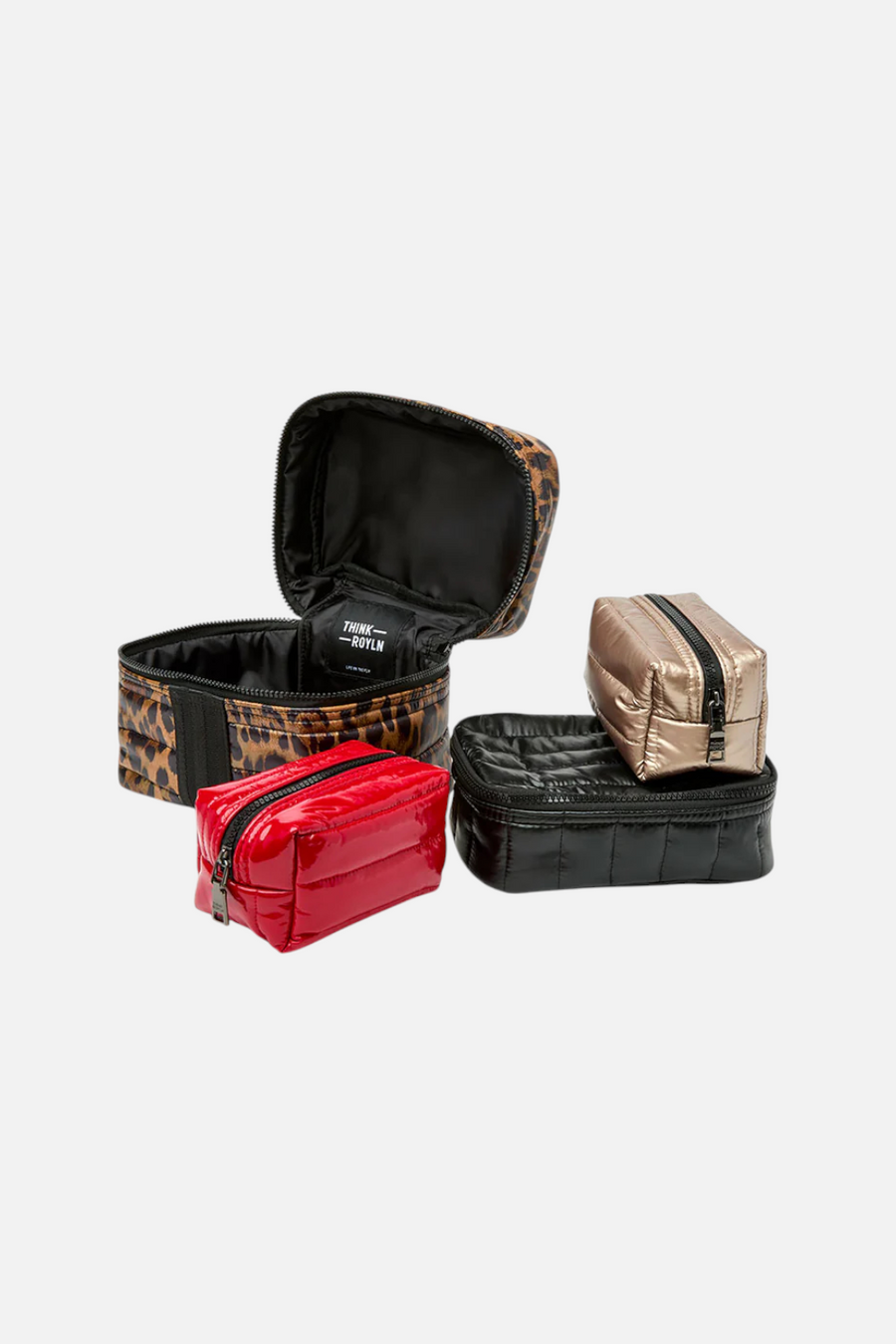 Think Royln Glamour Girl Kit in Leopard, Black, Cashmere, & Lipstick – back view
