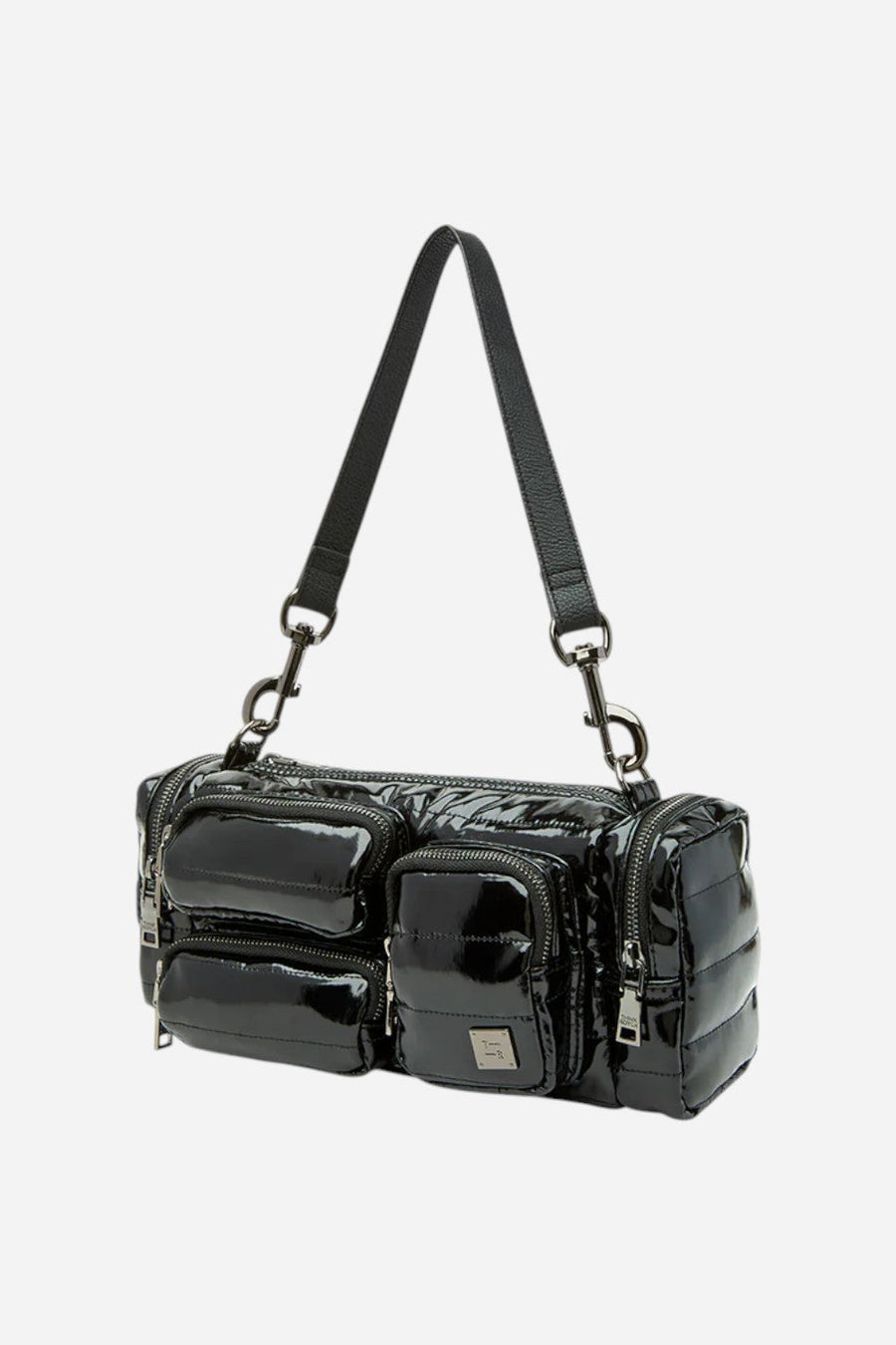 Think Royln Lady Cargo in Black Patent – detail