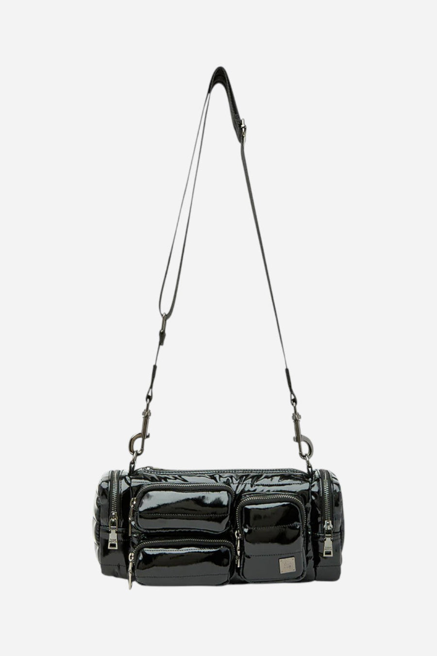 Think Royln Lady Cargo in Black Patent – side view