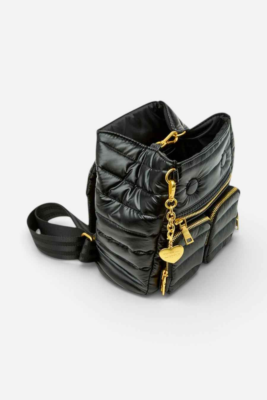 Think Royln Legend Backpack in Pearl Black – side view