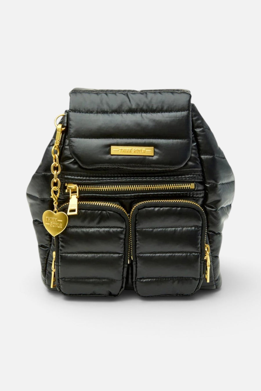 Think Royln Legend Backpack in Pearl Black – side view
