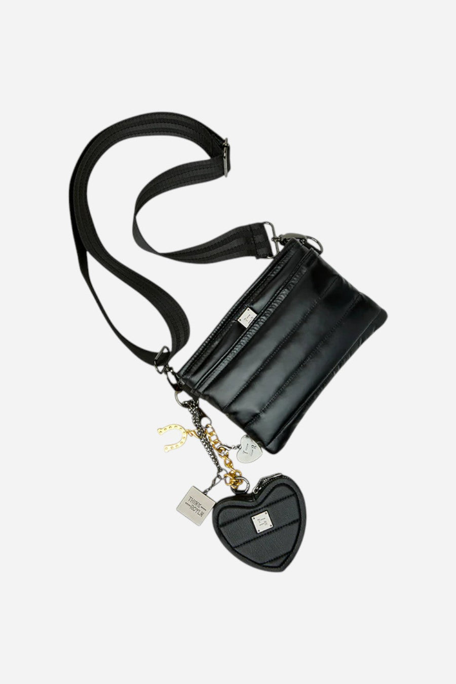 Think Royln Luxe Heart Pouch with Love Charm – detail