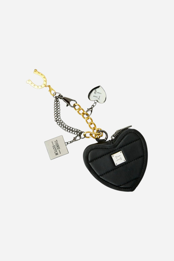 Think Royln Luxe Heart Pouch with Love Charm