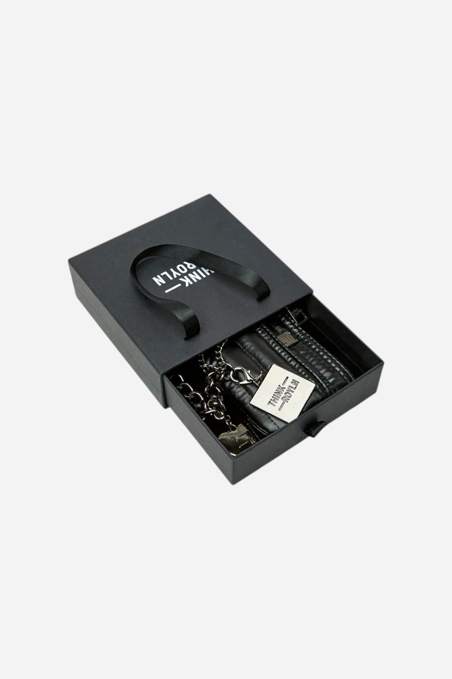 Think Royln Mini Bum Bag Pouch with Lucky Charm – flat lay