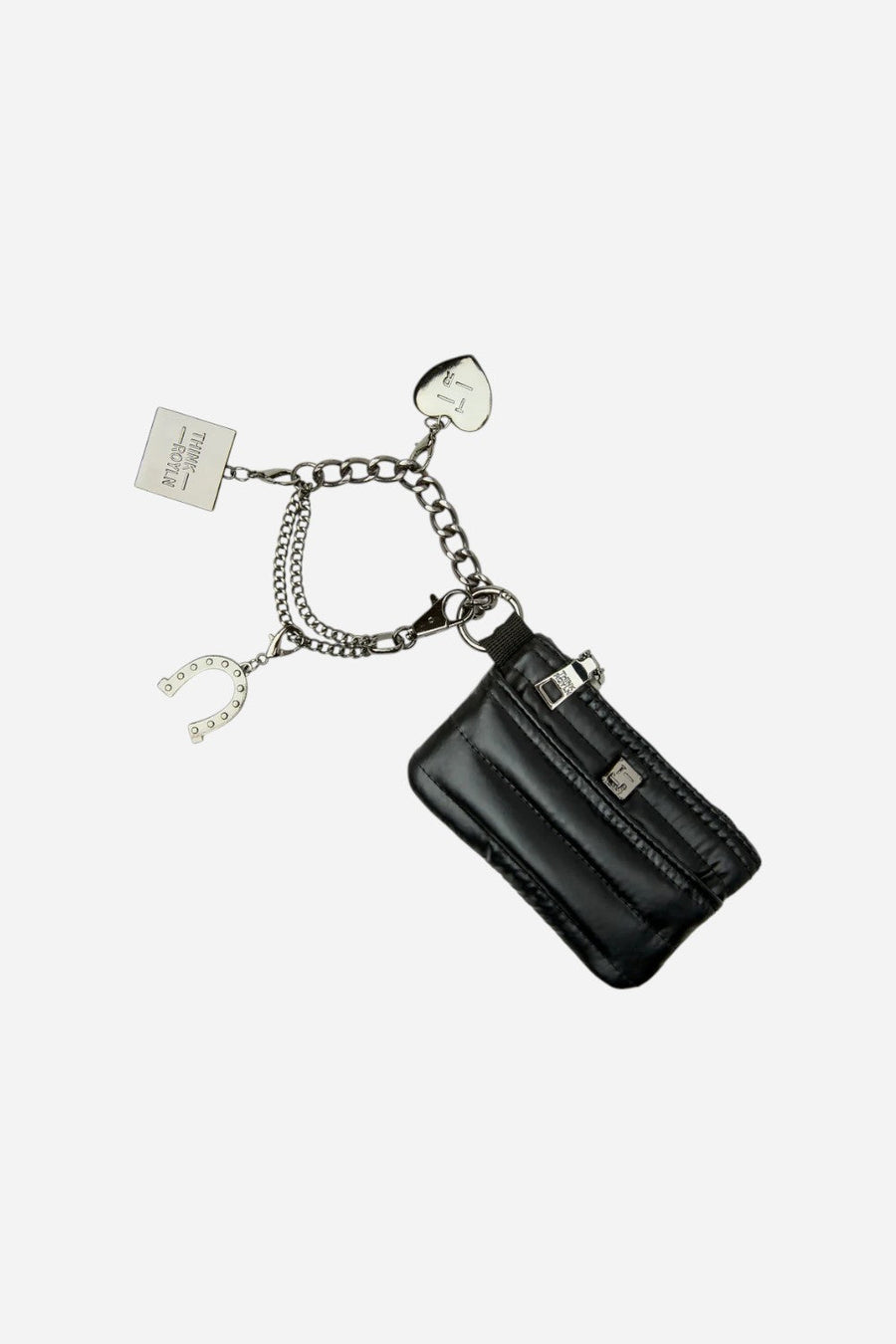 Think Royln Mini Bum Bag Pouch with Lucky Charm – front view