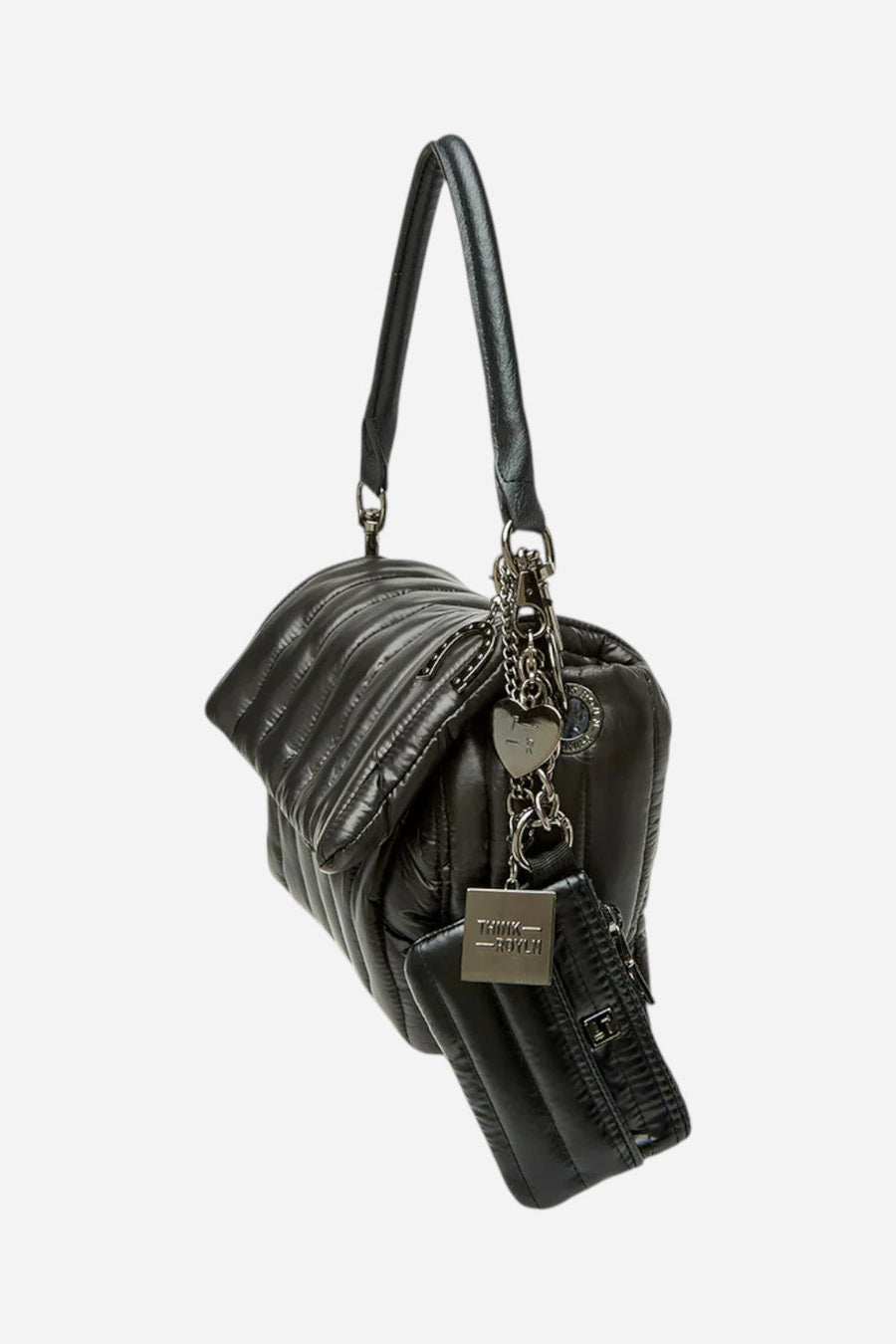 Think Royln Mini Bum Bag Pouch with Lucky Charm – side view