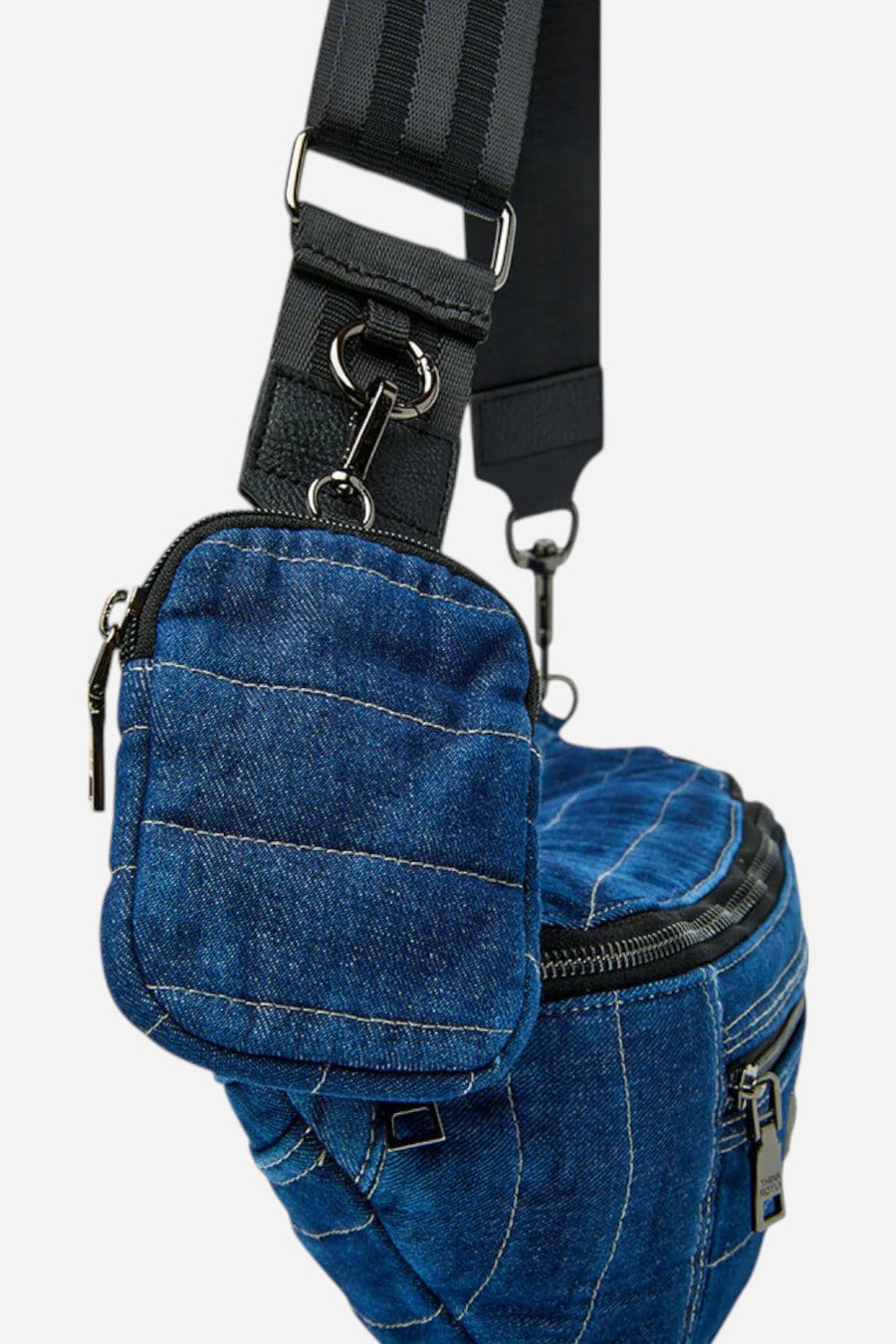 Think Royln Sister Sling Bag Stone Washed Denim – detail