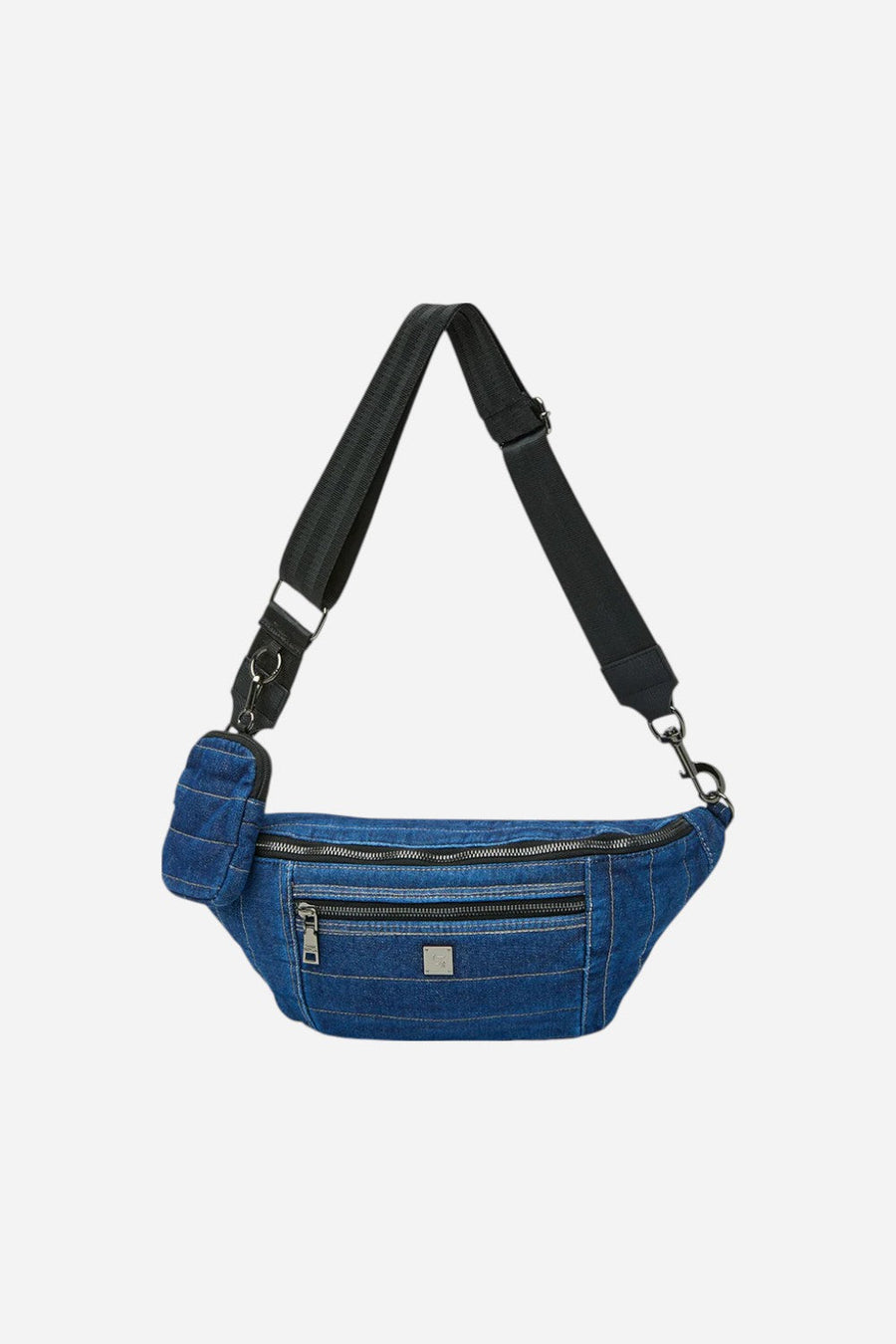 Think Royln Sister Sling Bag Stone Washed Denim – front view