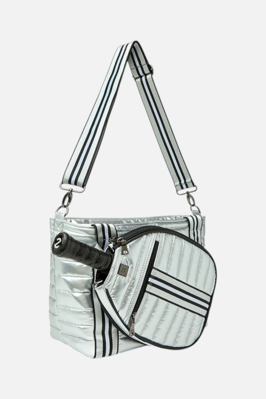 Think Royln Sporty Spice Pickle Bag in Silver – back view