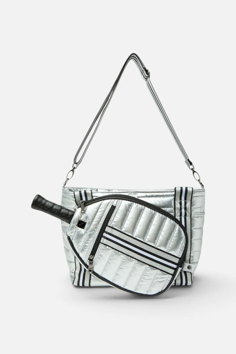 Think Royln Sporty Spice Pickle Bag in Silver – side view