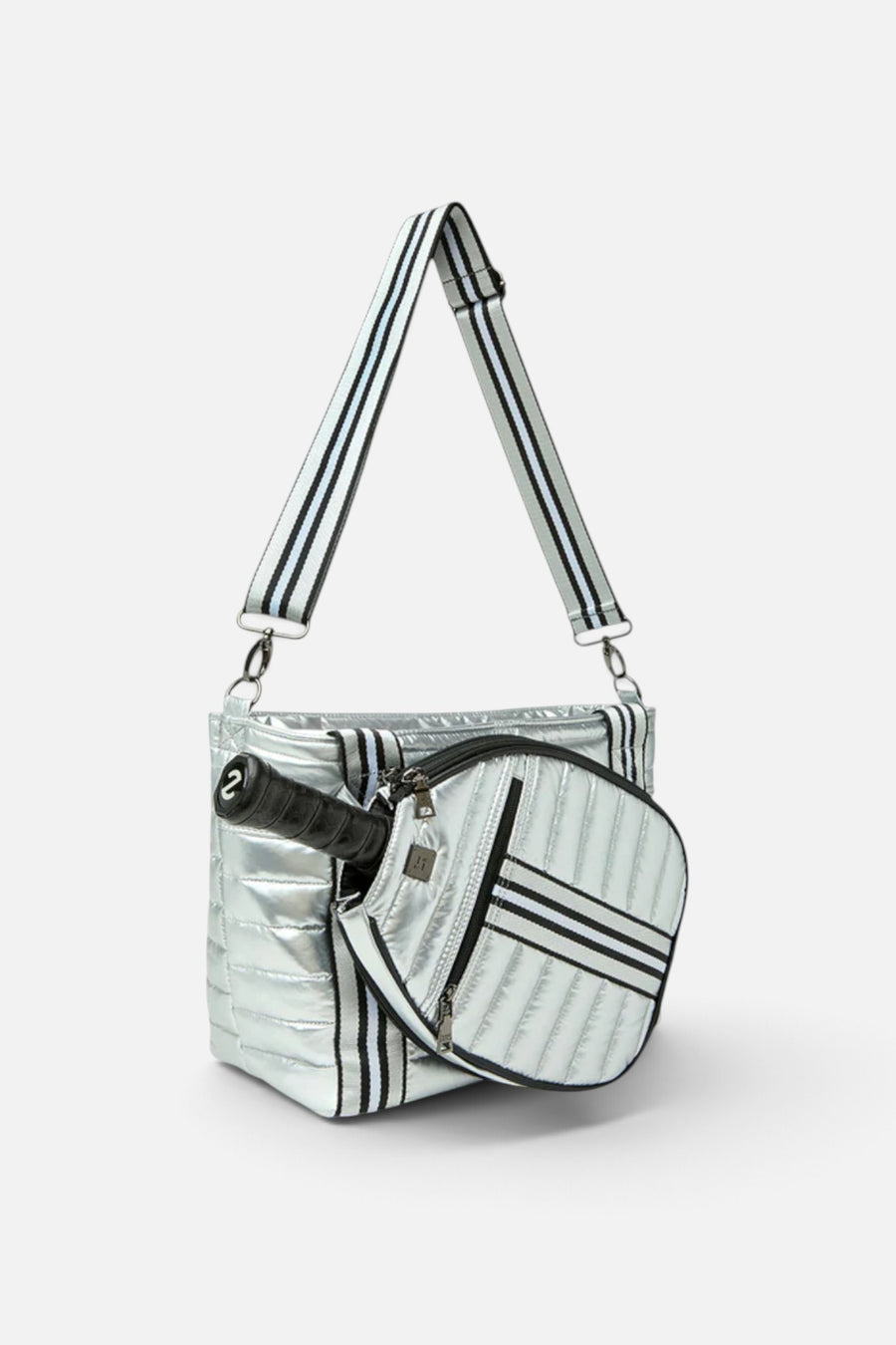 Think Royln Sporty Spice Pickle Bag in Silver – side view