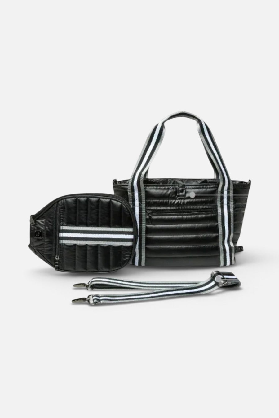 Think Royln Sporty Spice Pickle Bag in Silver – side view