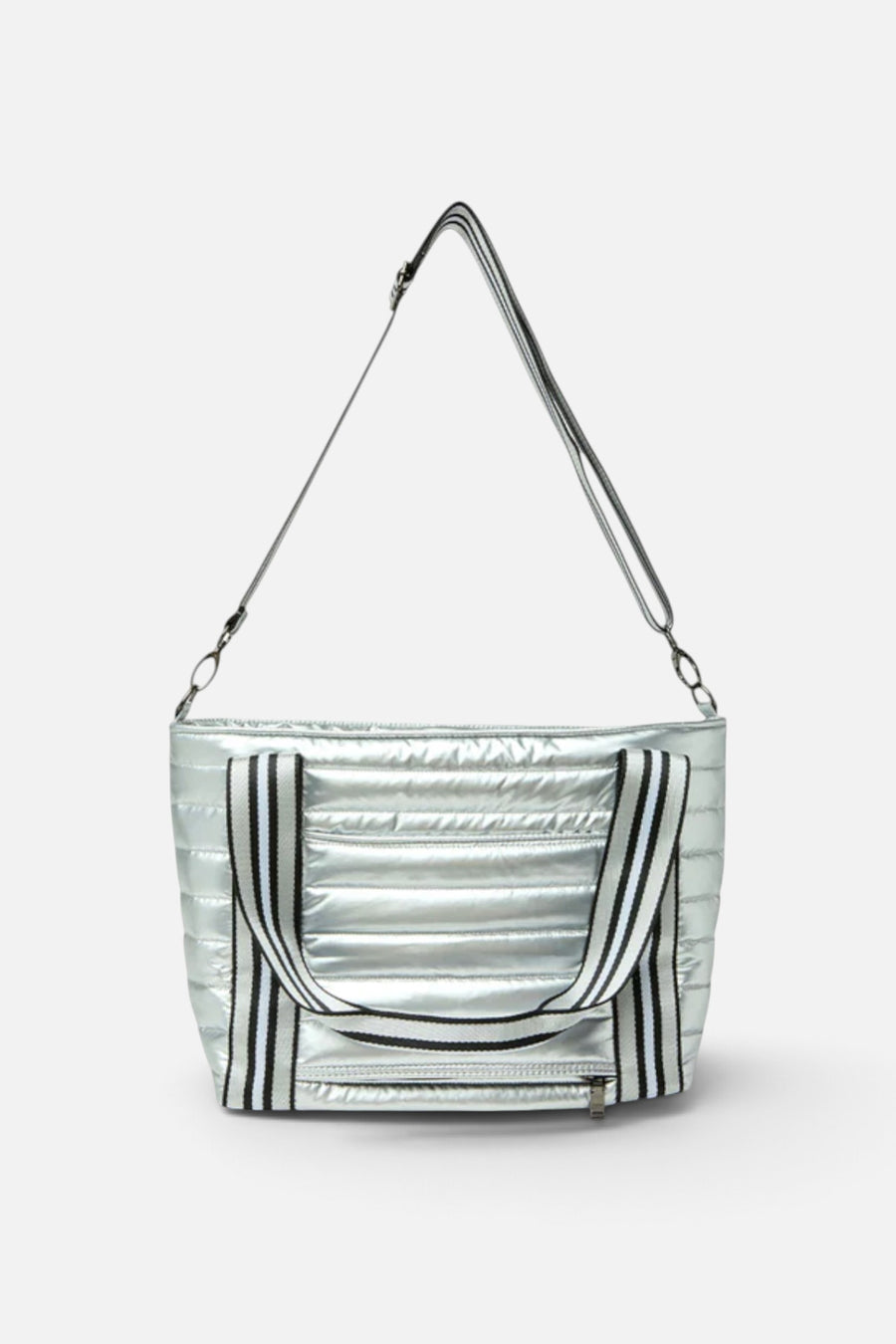 Think Royln Sporty Spice Pickle Bag in Silver – side view