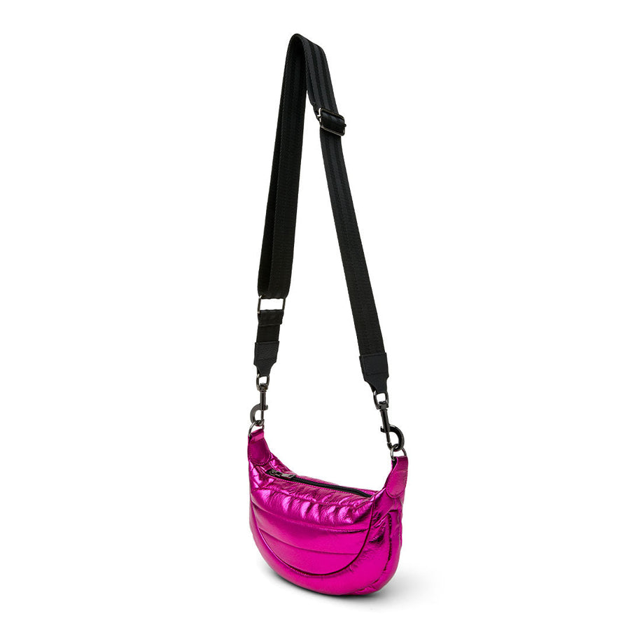 Think Royln Tiny Dancer in Luxe Crackled Fuschia – back view