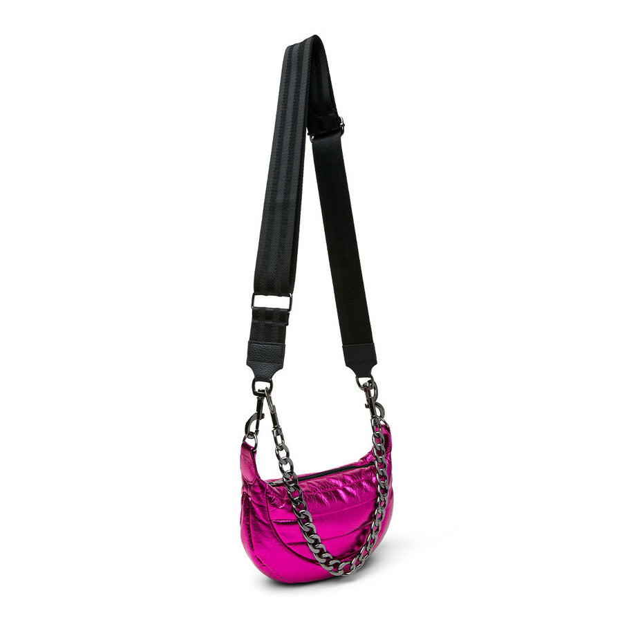 Think Royln Tiny Dancer in Luxe Crackled Fuschia – side view