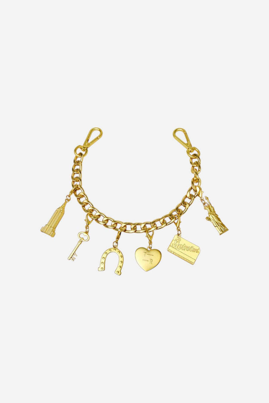 Think Royln TR Loves NYC Charm Chain in Gold – front view