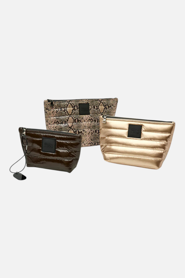 Think Royln Travel Trio Python, Gold, & Brown