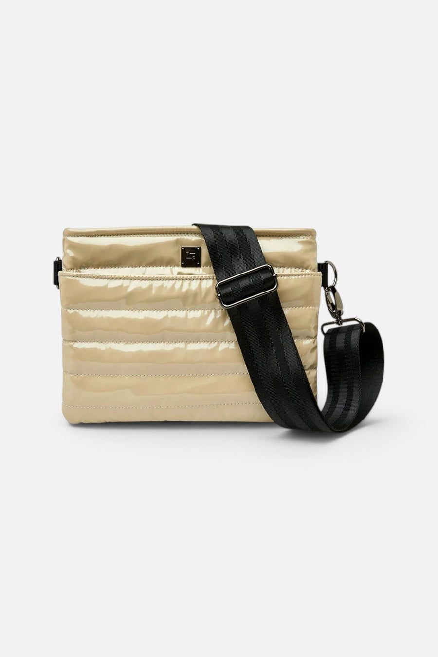 Think Roylyn Bum Bag 2.0 in Blonde Patent – front view