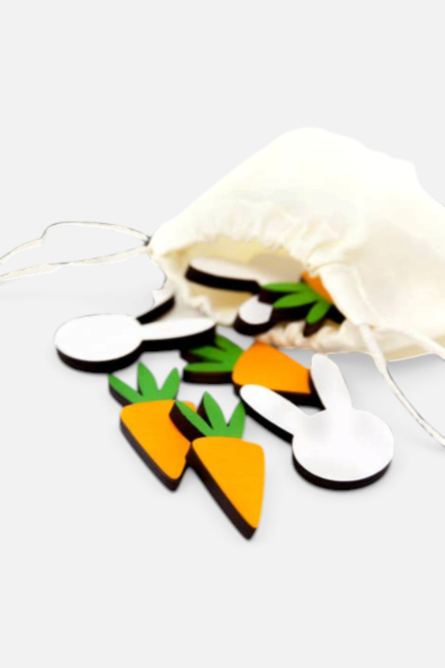 This & That Bunny Vs Carrot Tic-Tac-Toe Game – side view