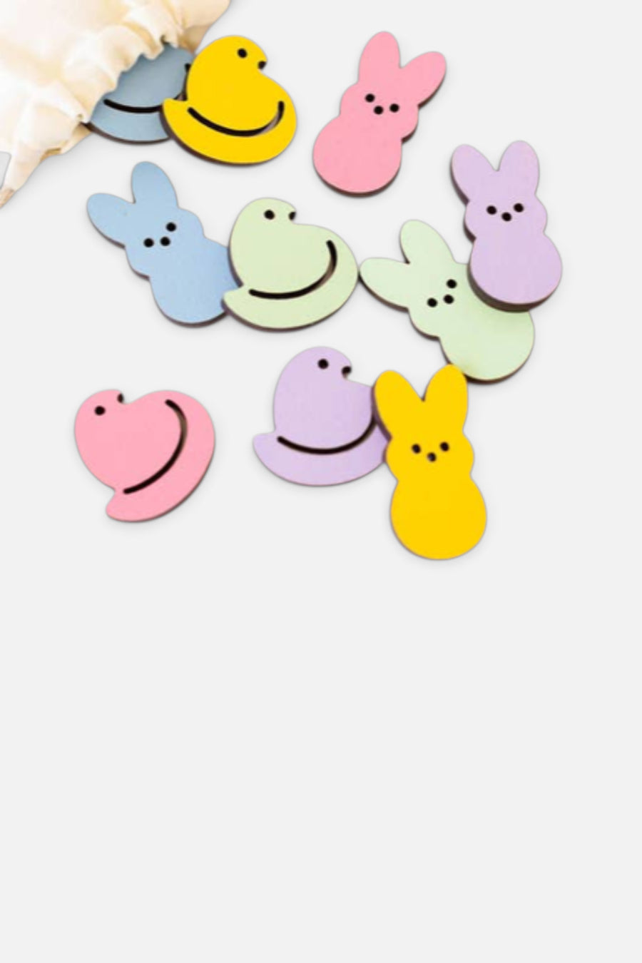This & That Easter Peeps Tic-Tac-Toe Game – back view