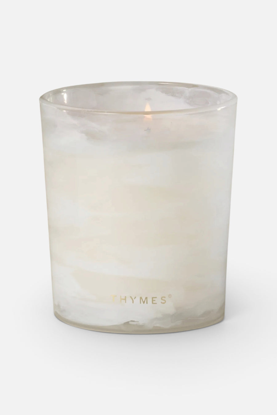 Thymes Frasier Fir Tidings 13 oz Poured Candle – back view