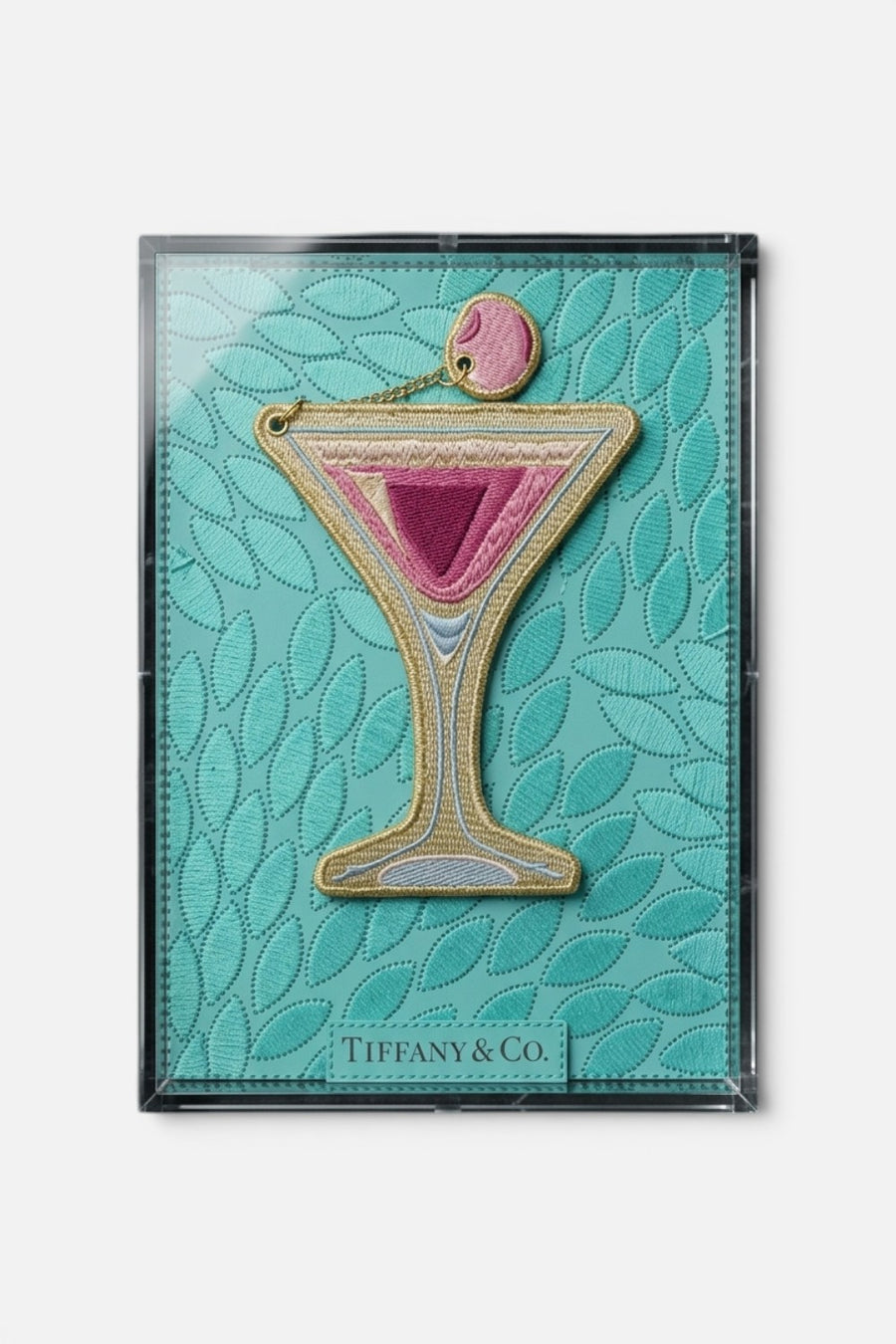 Stephen Wilson Studio Cosmo Tiffany petite wall art, 6x8, framed front view.