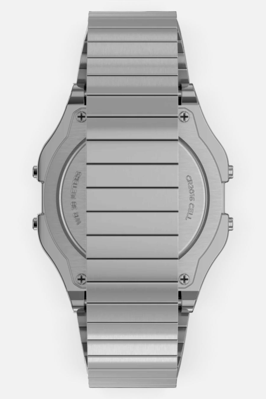 Timex T80 34mm Stainless Steel Expansion Band Watch – back view