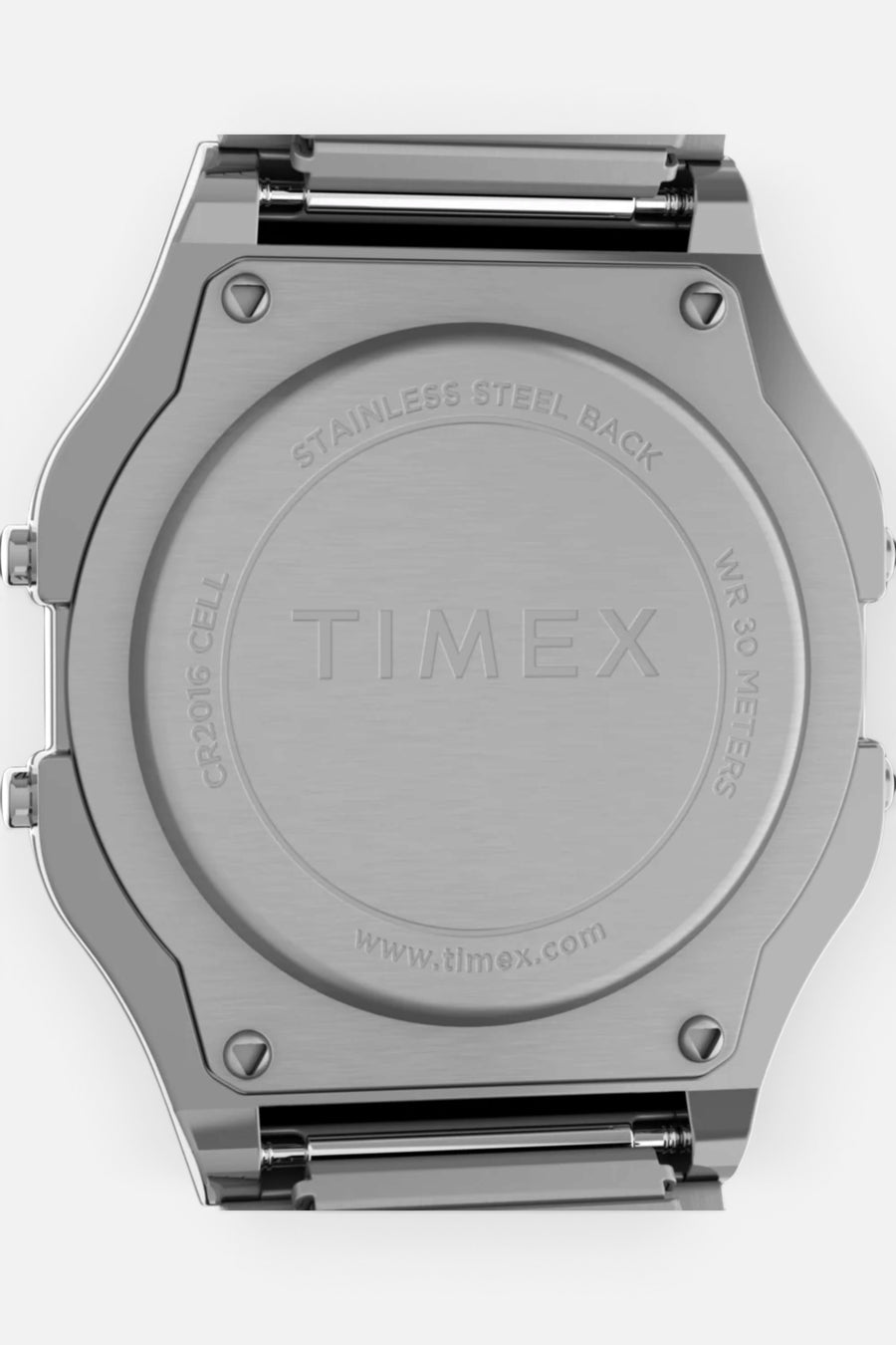 Timex T80 34mm Stainless Steel Expansion Band Watch – detail