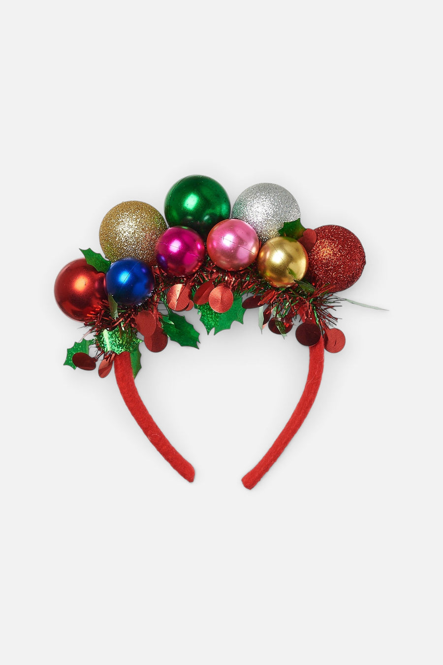 Tinsel Ball Party Headband – front view