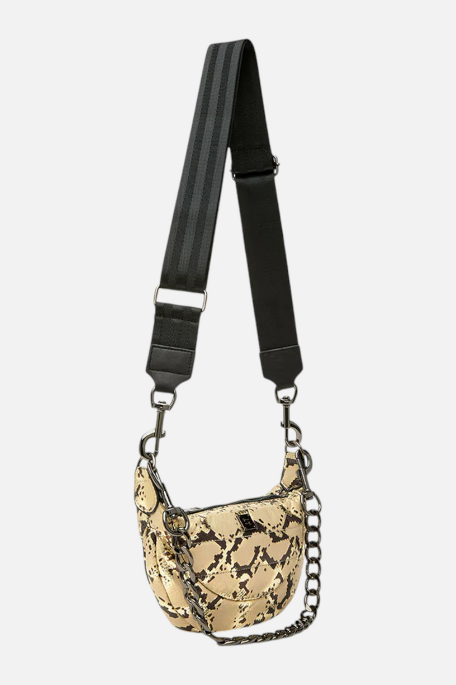 Tiny Dancer Shoulder Bag in Python Luxe – back view