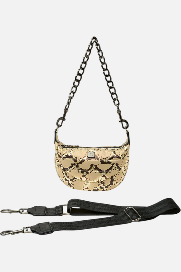 Tiny Dancer Shoulder Bag in Python Luxe