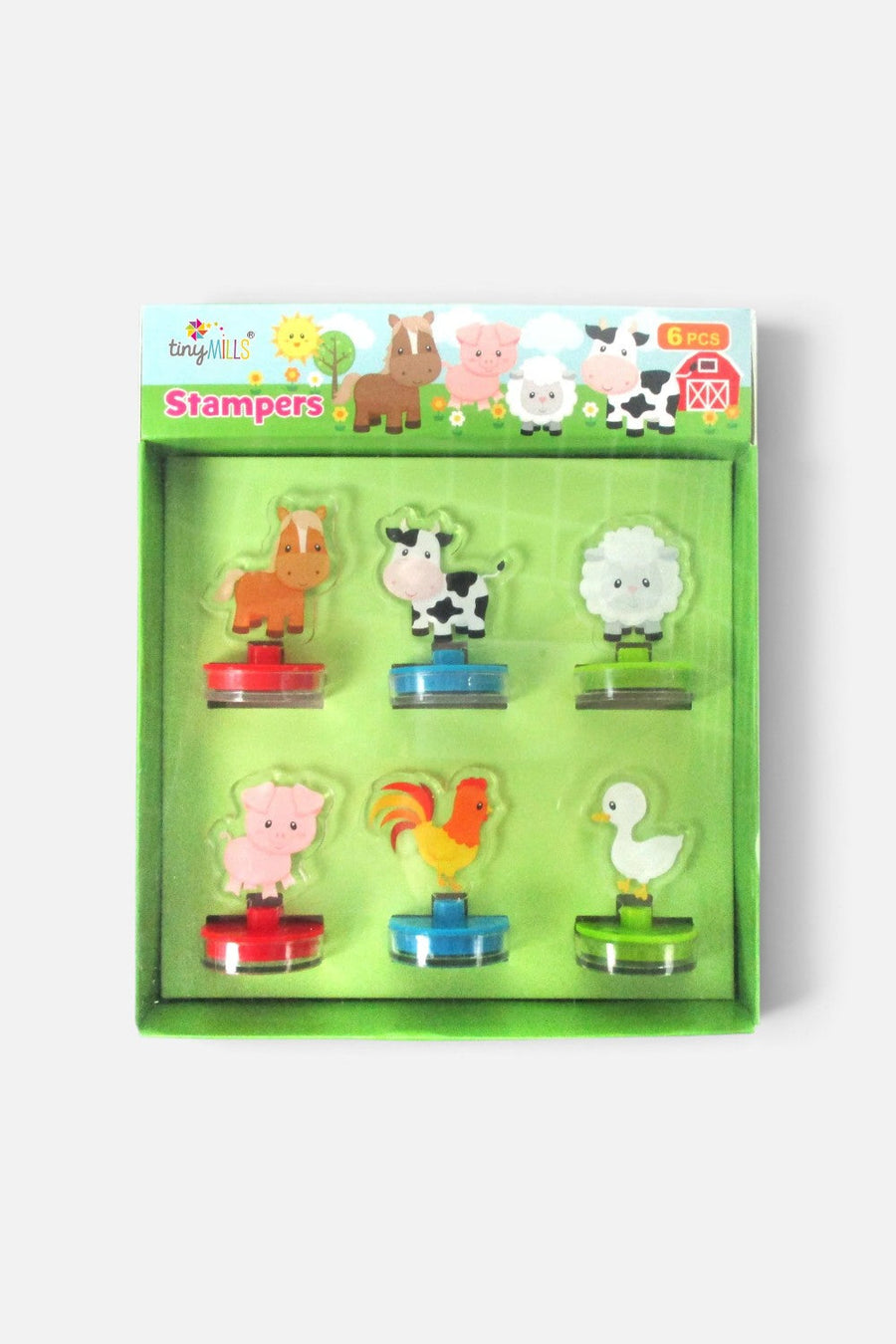 Tiny Mills Farm Animals Acrylic Stampers – front view