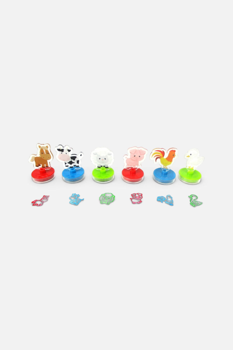 Tiny Mills Farm Animals Acrylic Stampers – side view