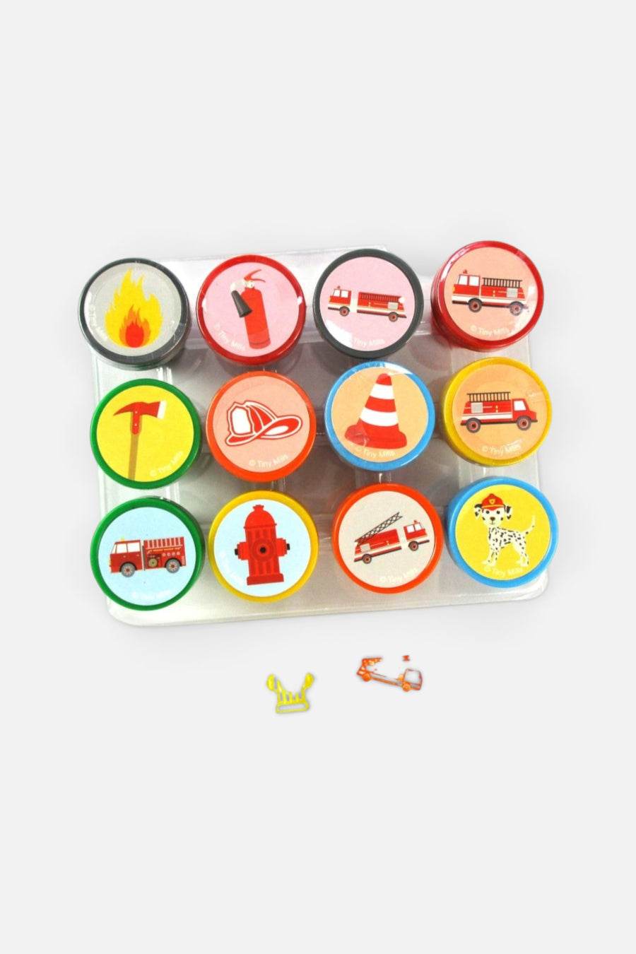 Tiny Mills Firetruck Stamp Kit – back view