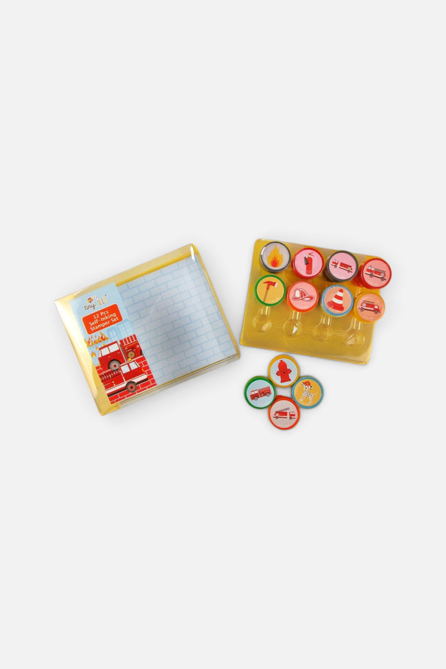 Tiny Mills Firetruck Stamp Kit – side view
