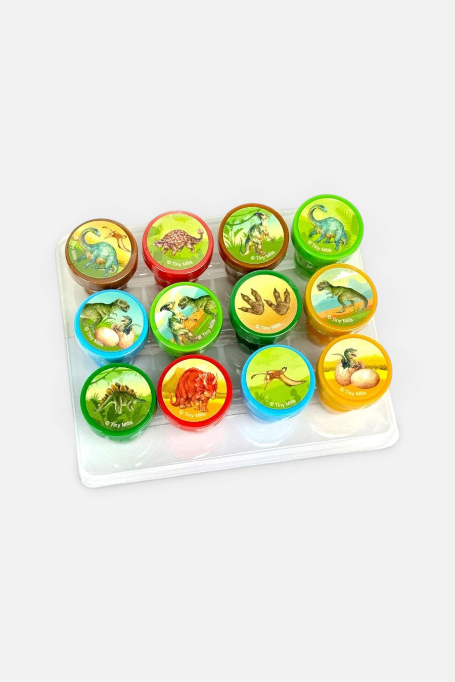 Tiny Mills Jurassic Dinosaur Stamp Kit – back view
