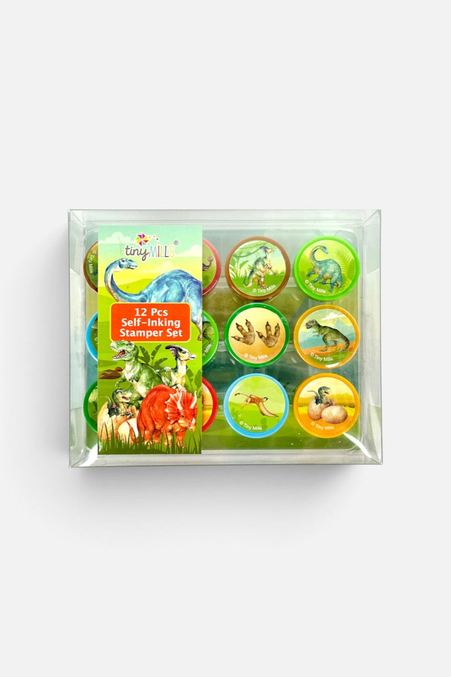 Tiny Mills Jurassic Dinosaur Stamp Kit – front view