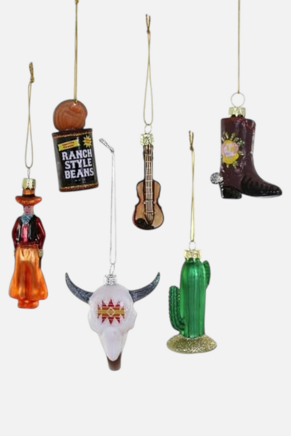Tiny Wild West Assorted Ornaments