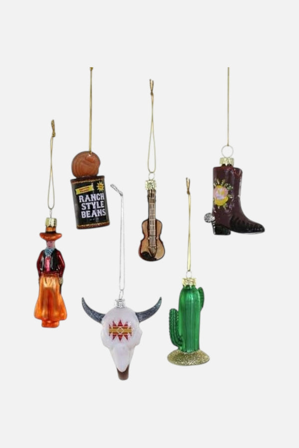 Tiny Wild West Assorted Ornaments