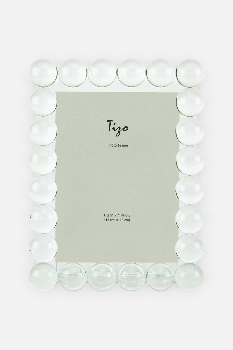 Tizo 4x6 Crystal Single Bubble Frame in Clear – front view