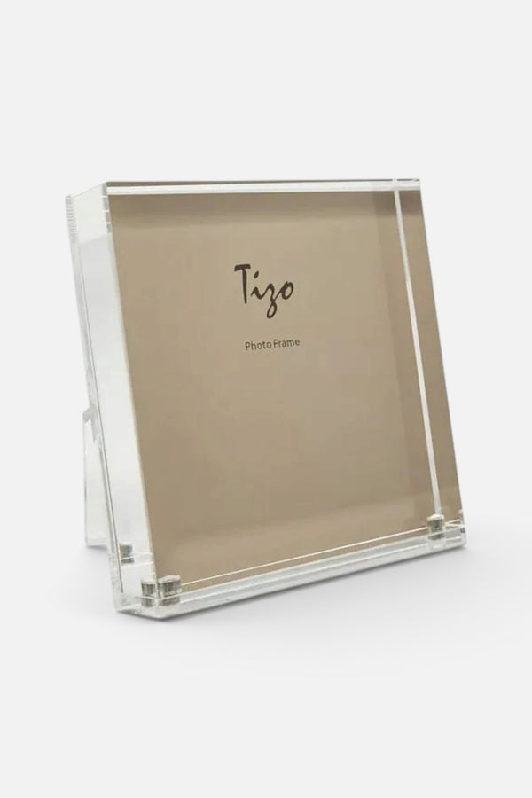 Tizo Acrylic Lucite Photo Frame with Clear Back - 5 x 5