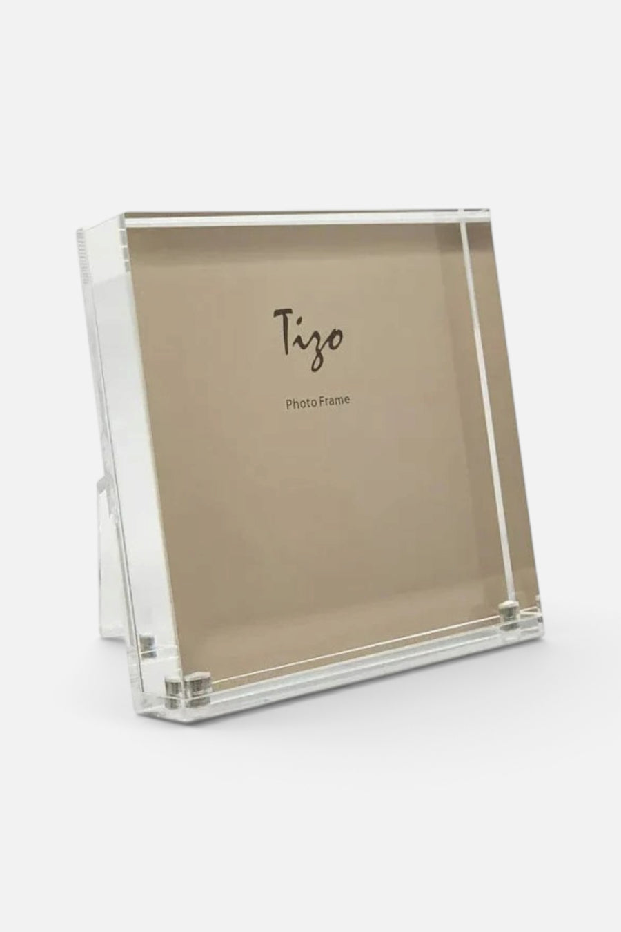 Tizo Acrylic Lucite Photo Frame with Clear Back - 5 x 5 – front view