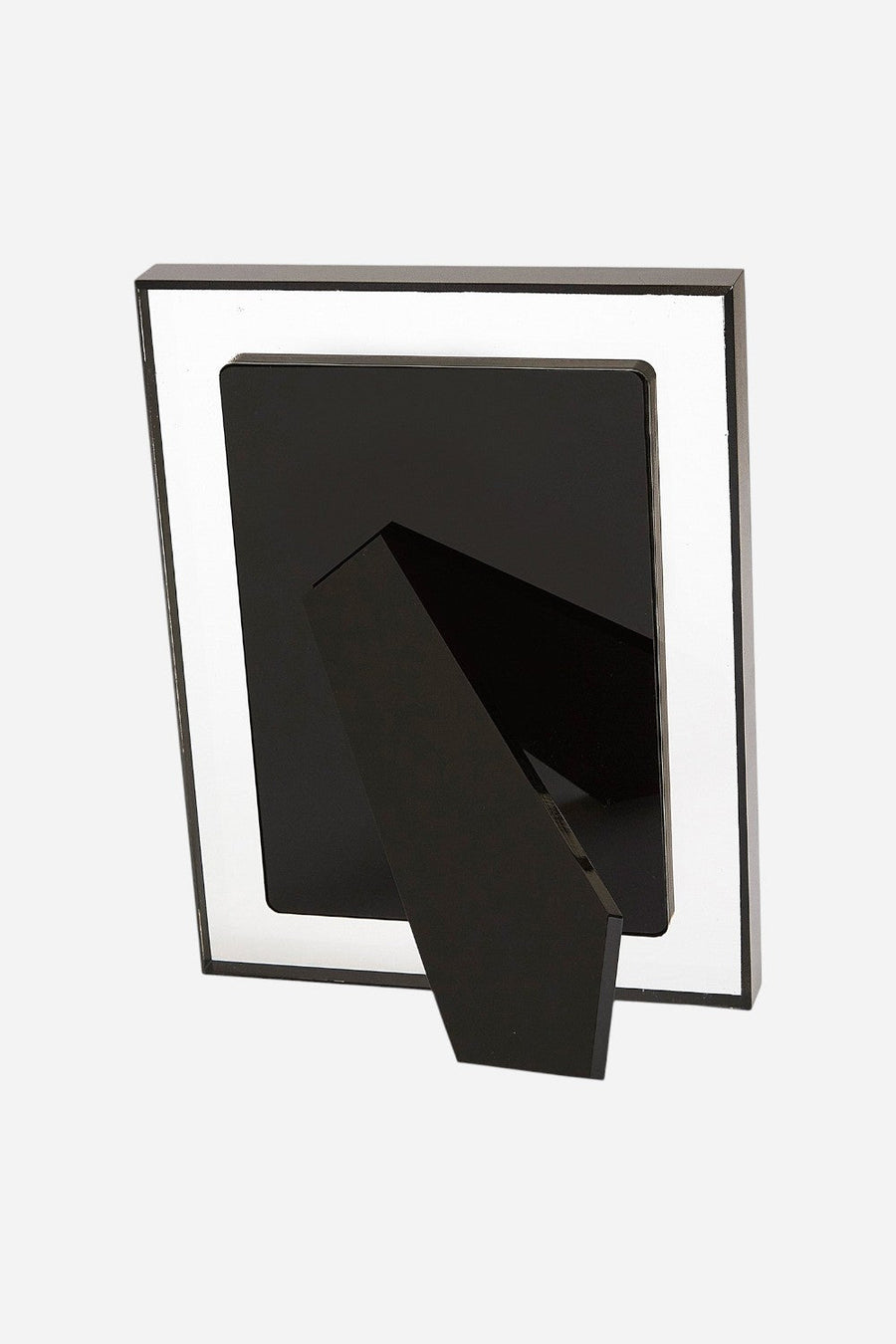 Tizo Acrylic Lucite Picture Frame in Clear with Black Border - 4 x 6 – back view