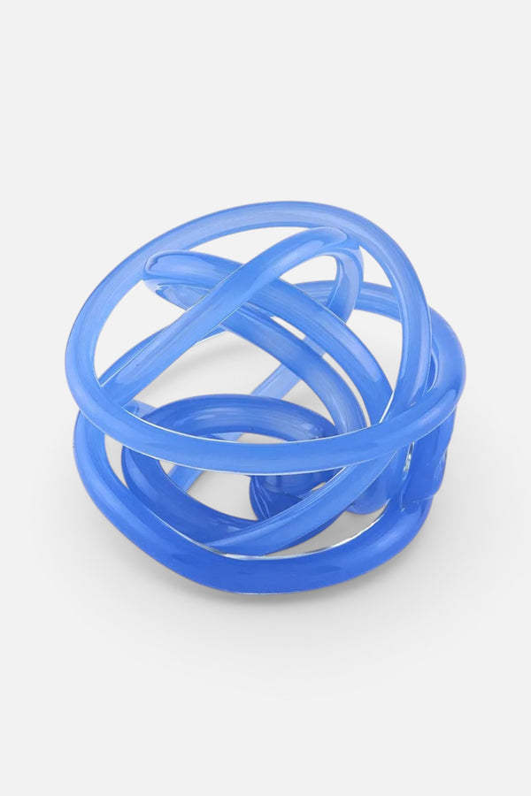 Tizo Handblown Glass Knot Blue